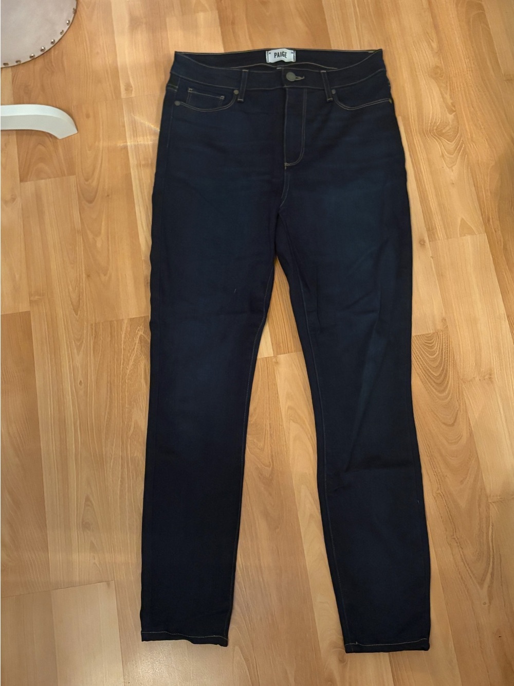 Paige Dark Blue Wash Hoxton Ankle Jean Size 29
